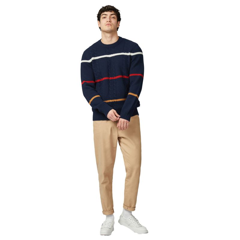 Ben Sherman Cable Stripe Crew image number 3